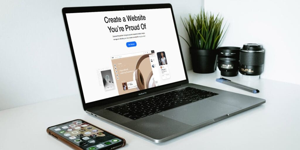 Website design in Spearfish, SD by Odrix Media shown on a laptop with mobile and desktop previews.